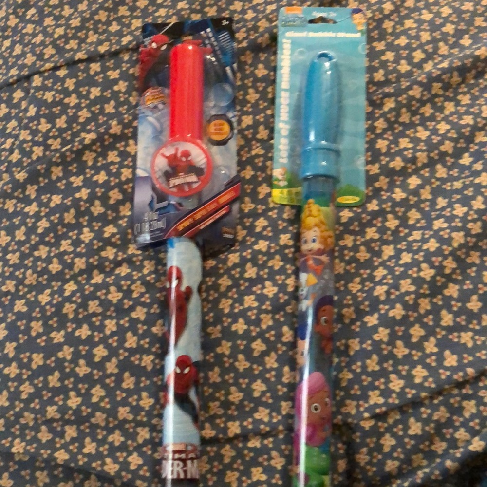 Two bubble wands